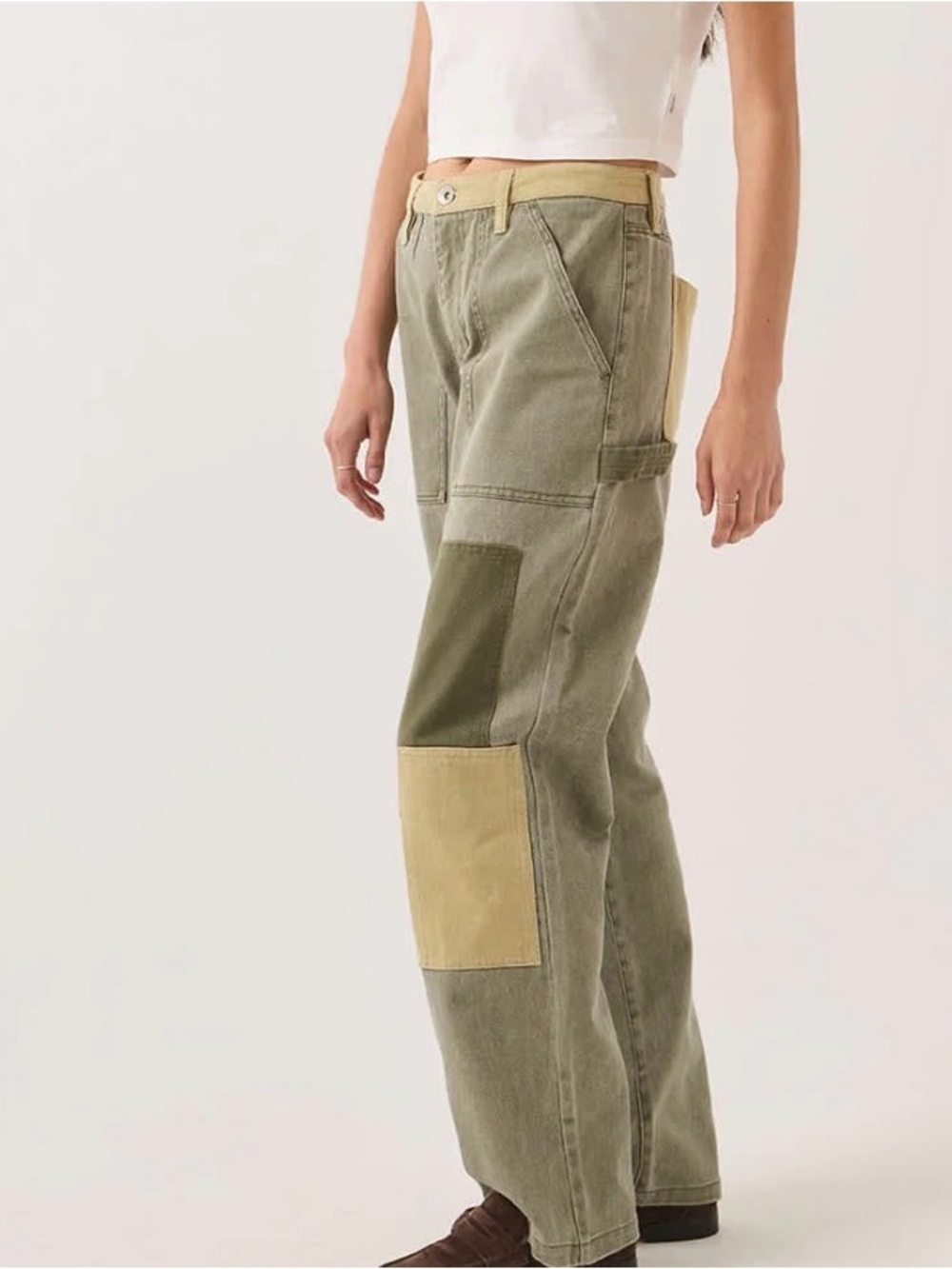 NWT Brixton Essex Patchwork Jeans Sz 26